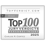 Topverdict.com | Top100 Jury Verdicts | Personal Injury | Carlos R. Cortez | Texas 2025